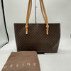 CELINE Macadam Tote Bag, Brown PVC Tote Bag