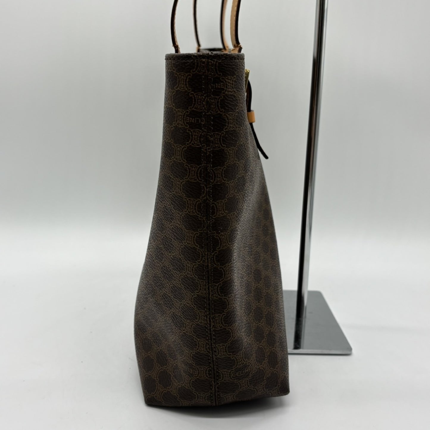 CELINE Macadam Tote Bag, Brown PVC Tote Bag