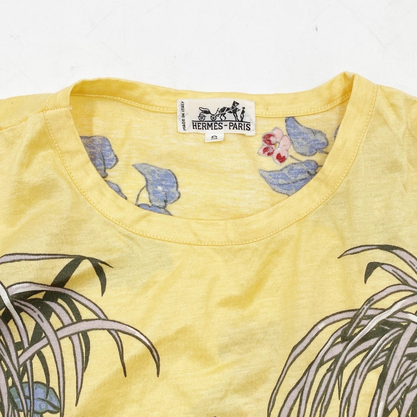 HERMES JUNGLE LOVE Leopard Yellow T-shirt