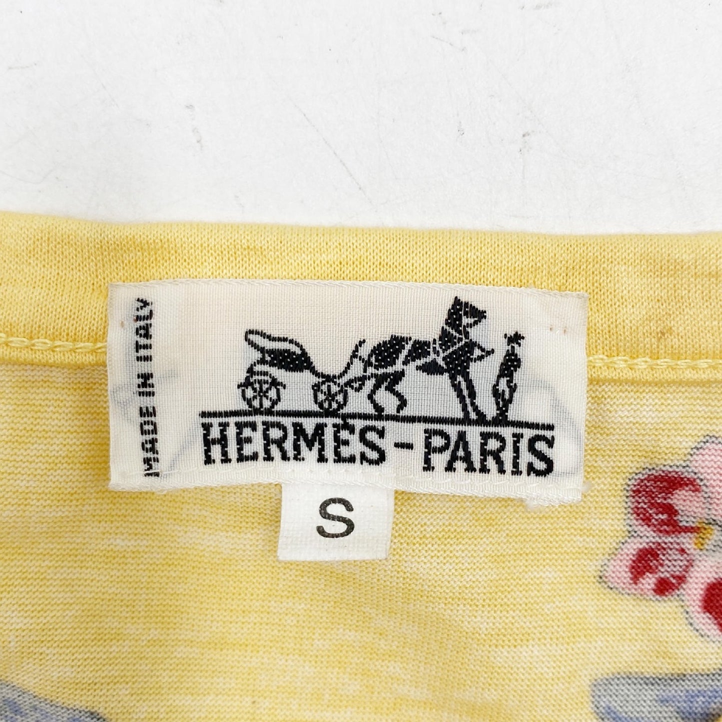 HERMES JUNGLE LOVE Leopard Yellow T-shirt