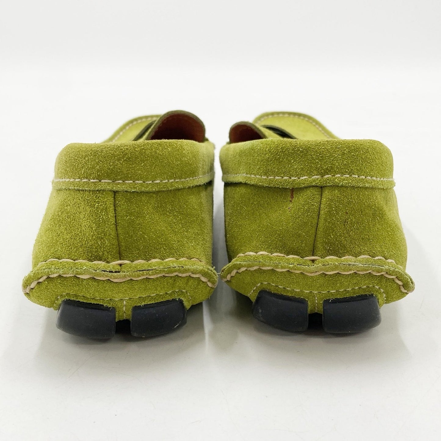 PRADA Prada Driving Shoes Suede Green Size 5 24.5cm Sneakers