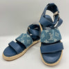 LOUIS VUITTON Monogram Denim and Leather Starboard Sandals CL1119 size 35