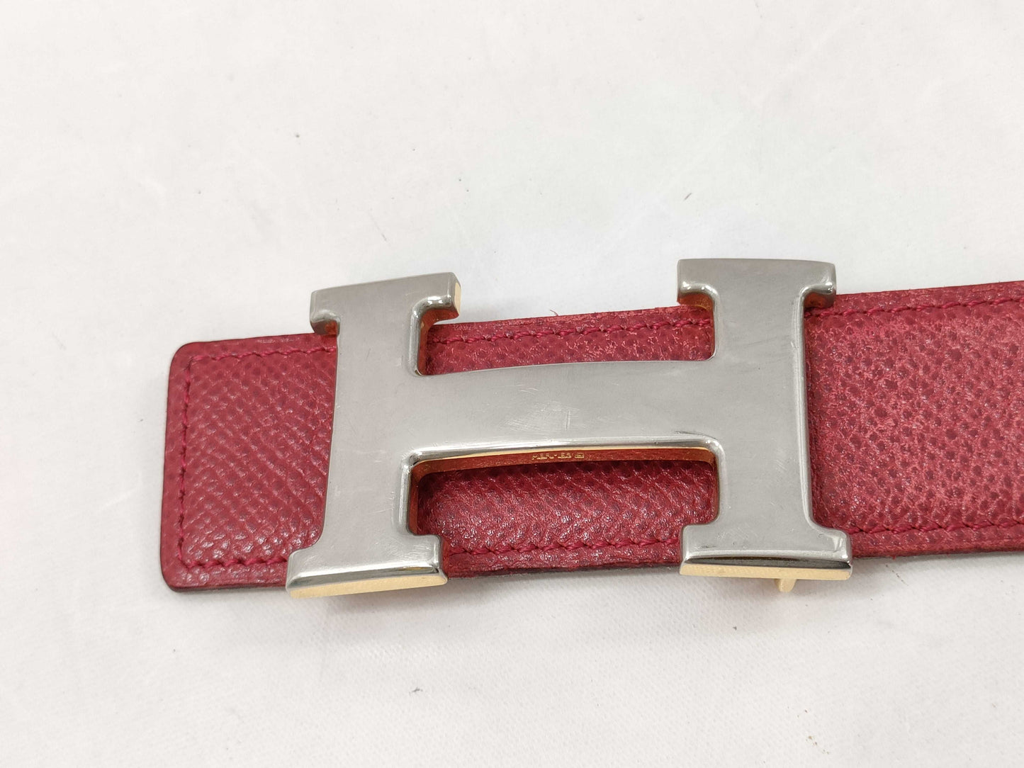 HERMES Constance Belt Red Belt