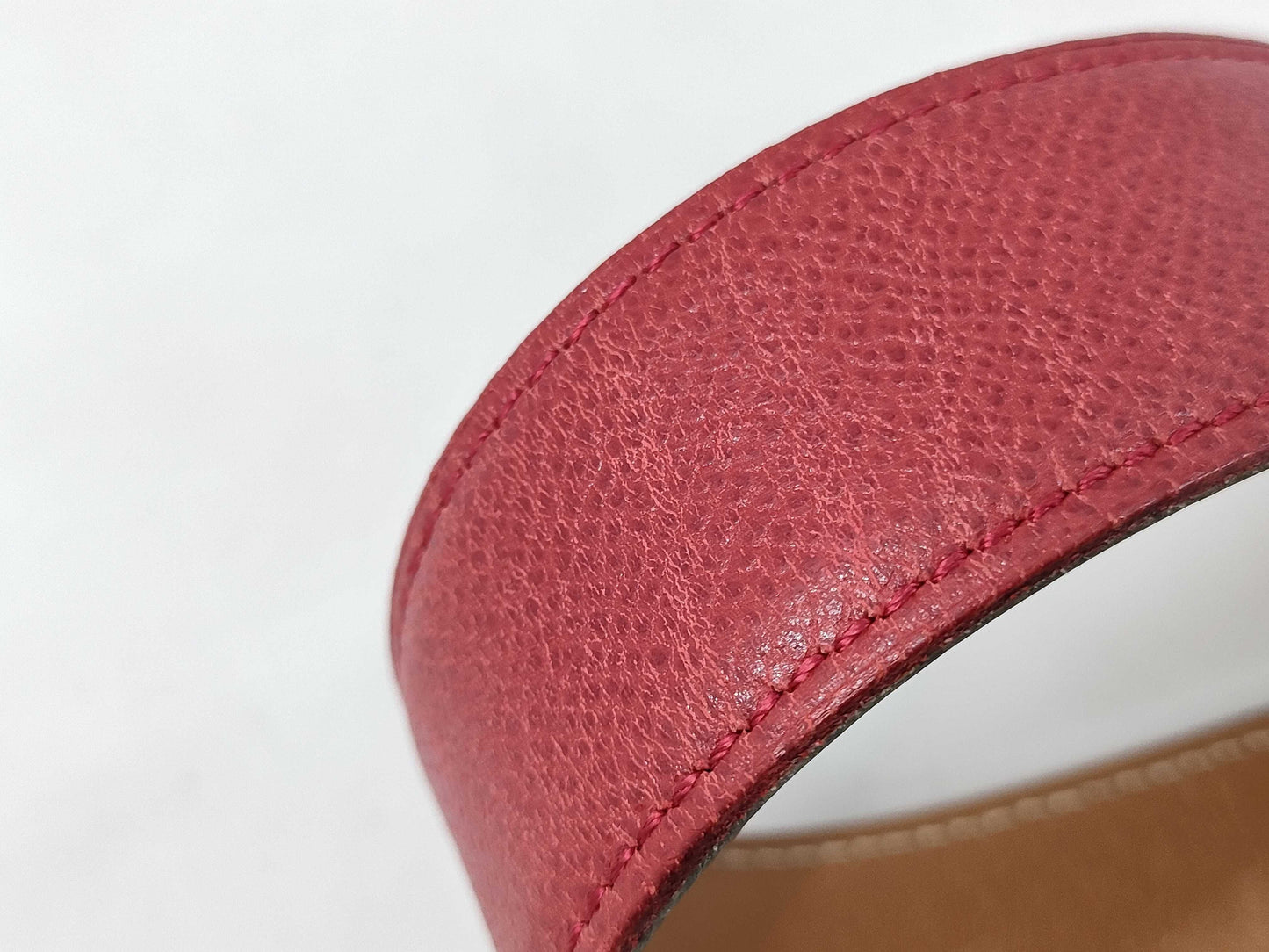 HERMES Constance Belt Red Belt
