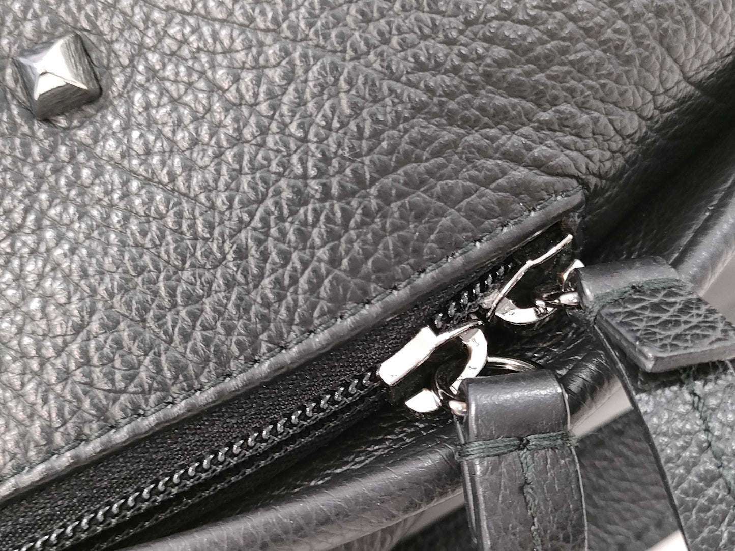 FURLA Mini Backpack with Studs, Black