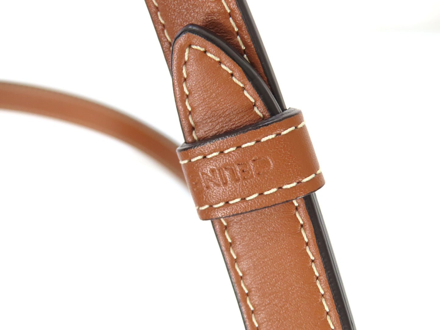 CELINE Triomphe Cuir Bucket A-Rank Shoulder Bag
