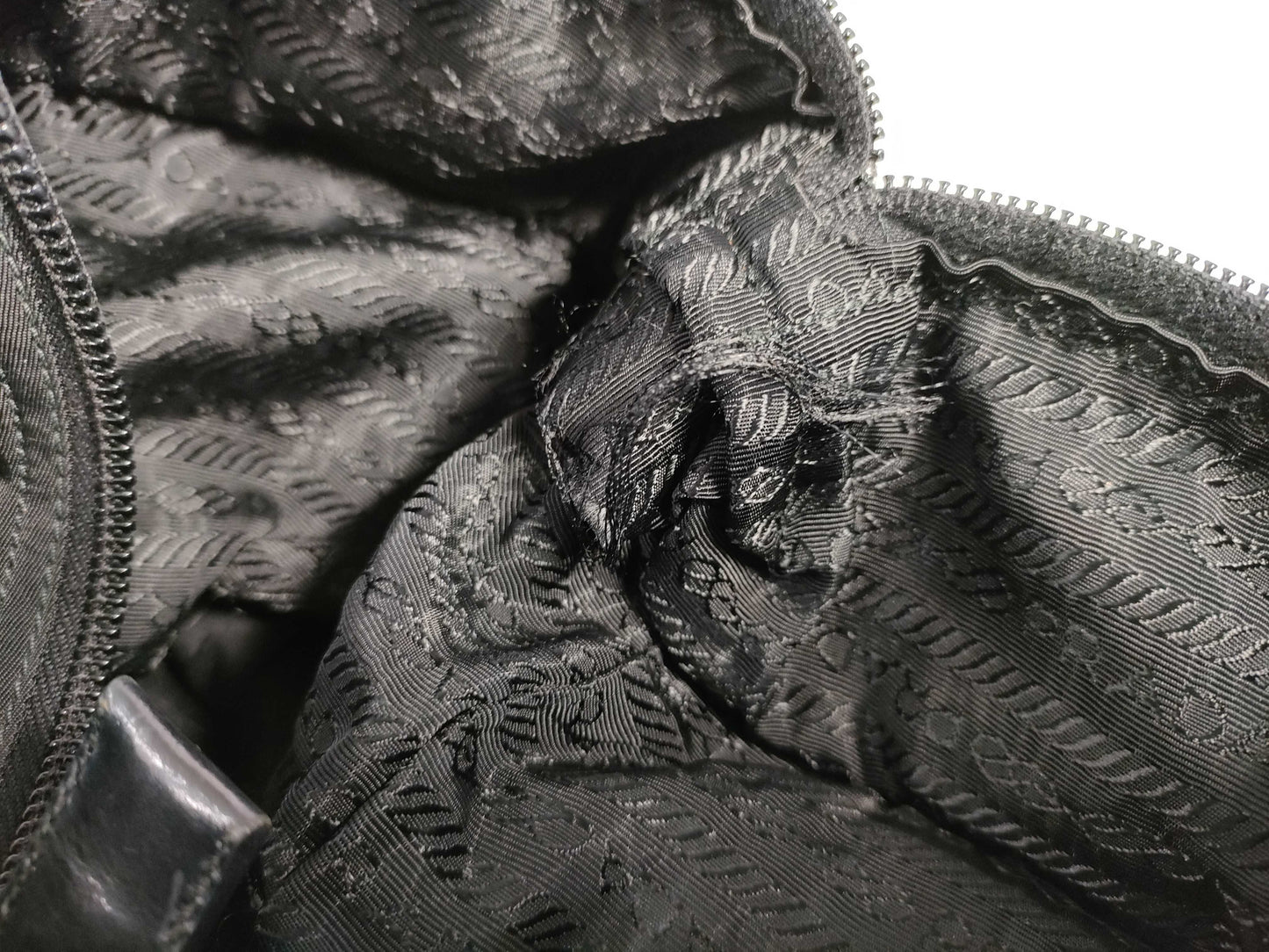PRADA Nylon Prada Nylon Tote Bag Black W27