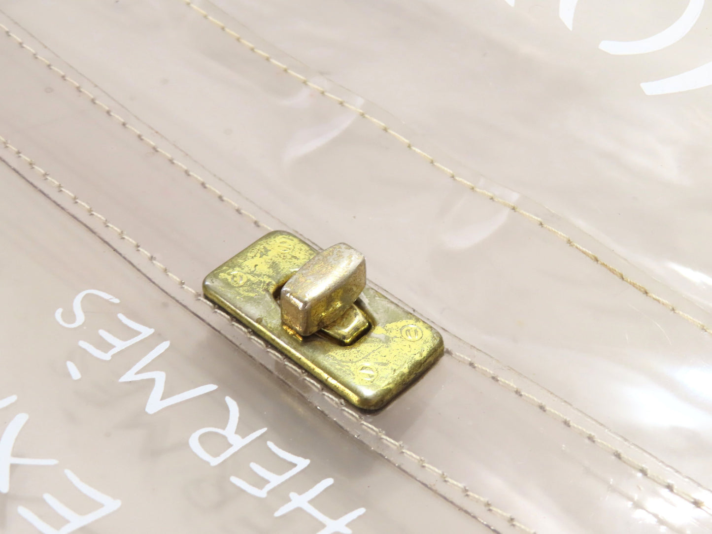 HERMES Vinyl Kelly Bag