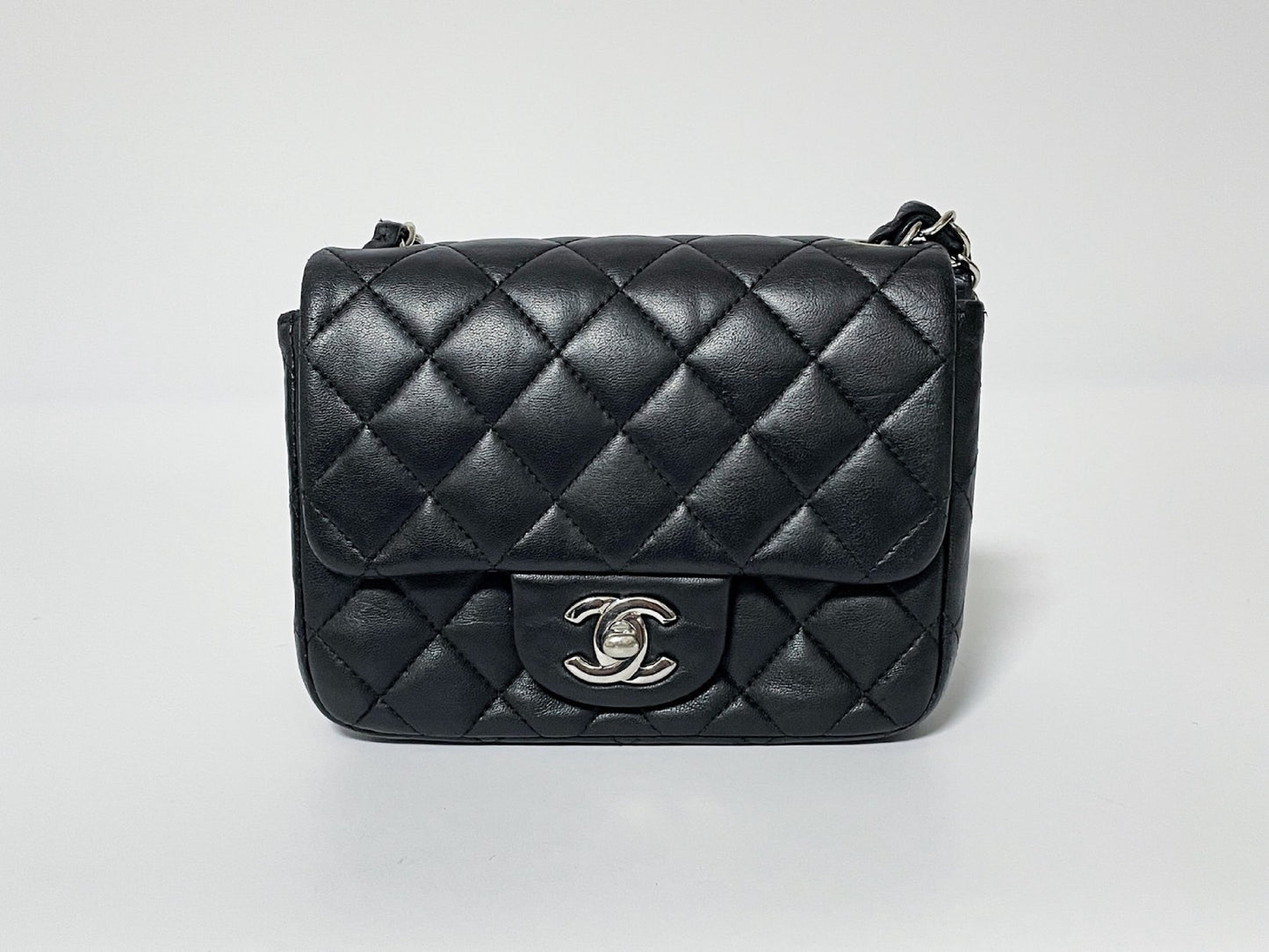 CHANEL Mini Matelasse Lambskin Shoulder Bag