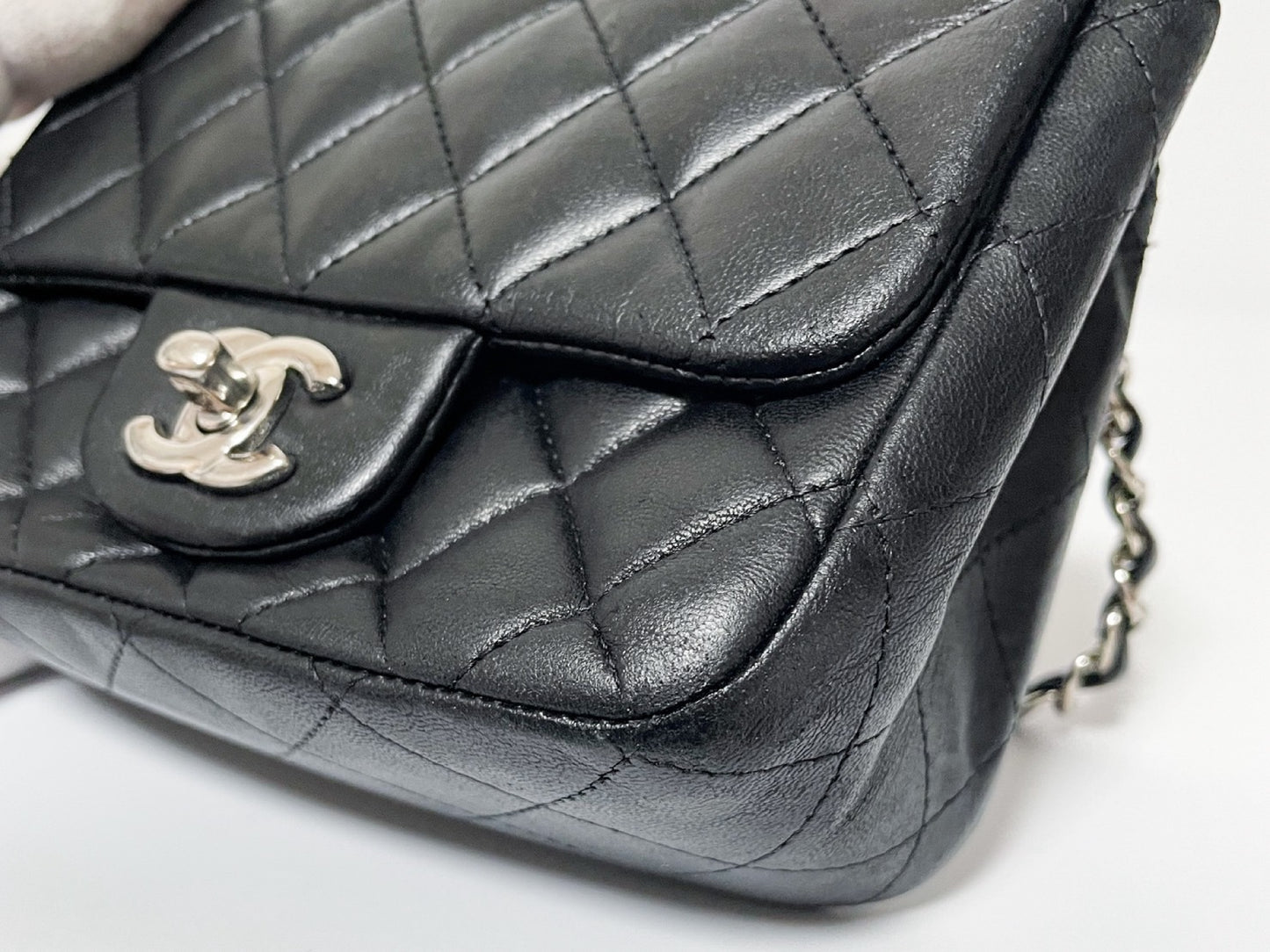 CHANEL Mini Matelasse Lambskin Shoulder Bag
