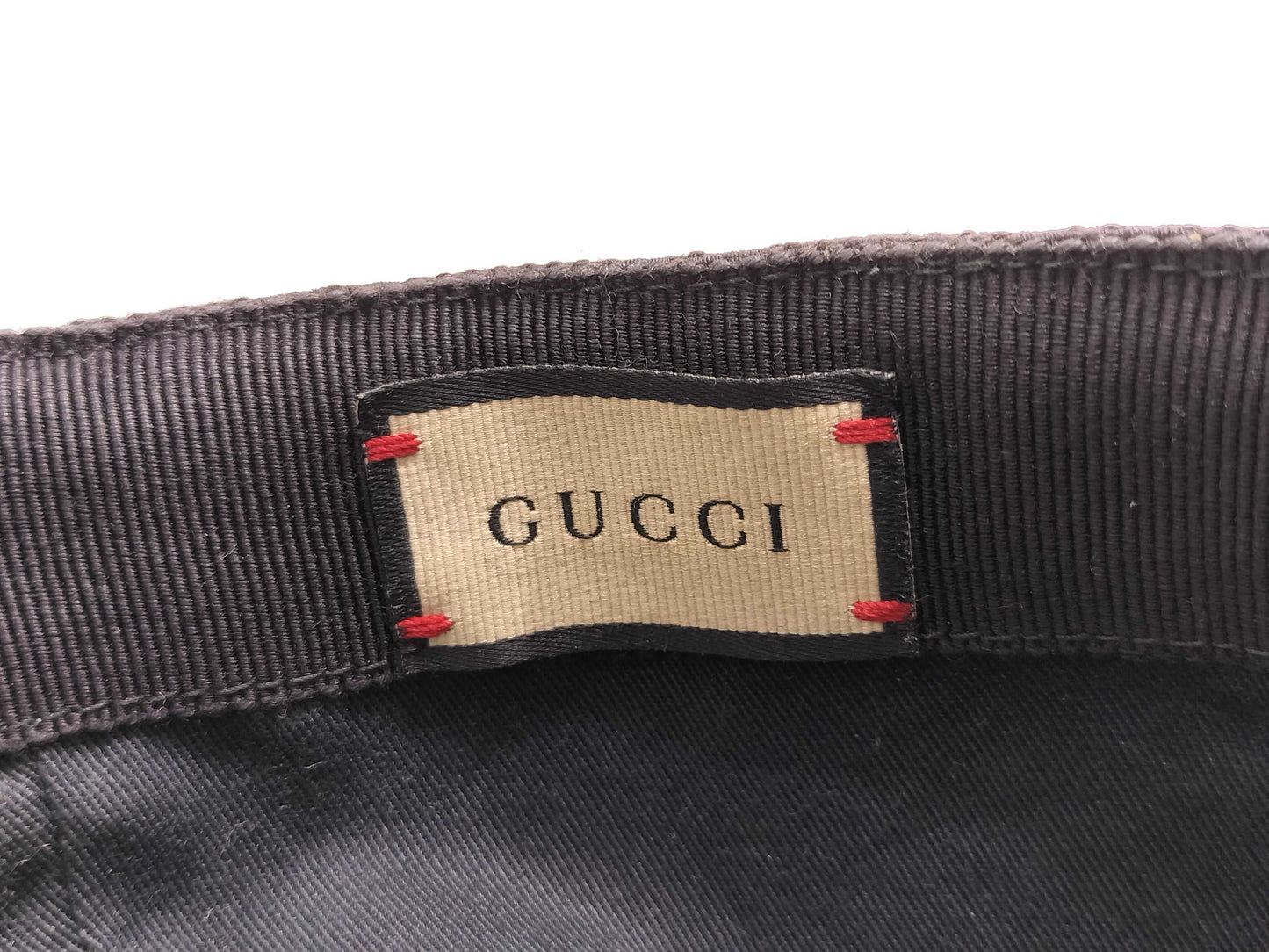 GUCCI GG Canvas Cap with Side Shelly, Black Other Apparel