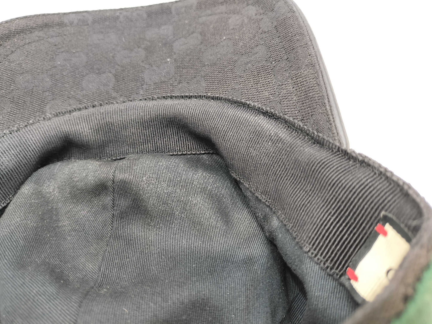GUCCI GG Canvas Cap with Side Shelly, Black Other Apparel