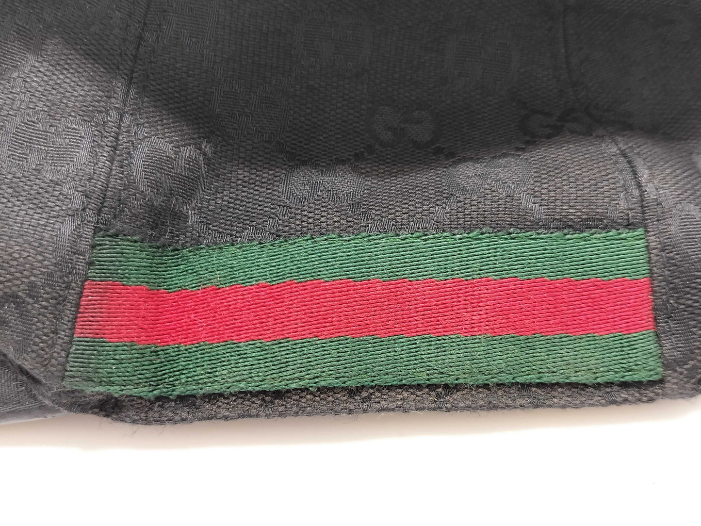 GUCCI GG Canvas Cap with Side Shelly, Black Other Apparel