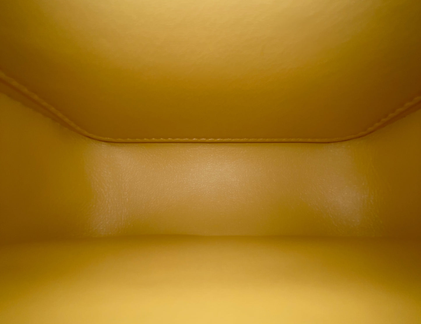 CELINE Claude Triomphe Leather Pastel Yellow Waist Bag