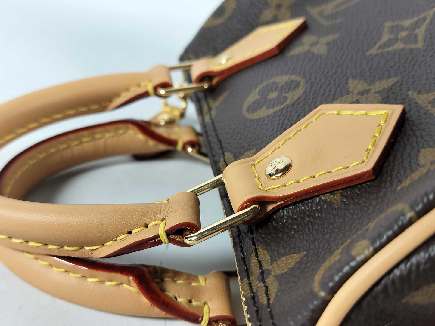 LOUIS VUITTON RFID verification failed. TN2255 Monogram Louis Vuitton M81085 Nano Speedy Monogram Handbag.