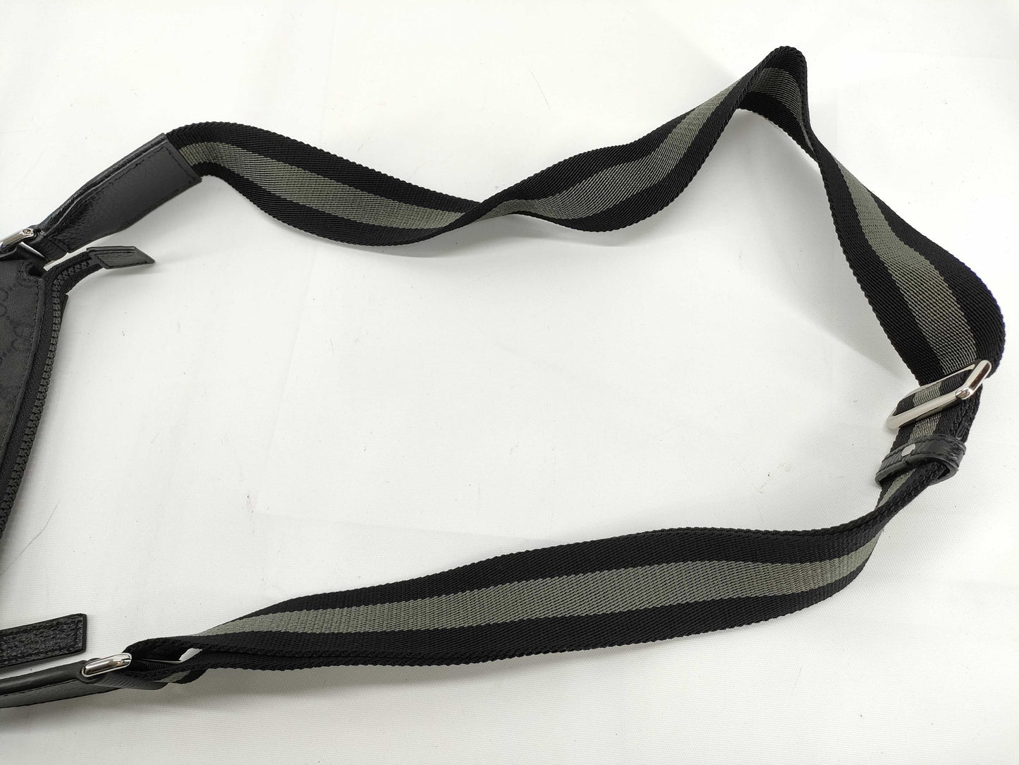 GUCCI GG Nylon/Leather Shoulder Bag 449183