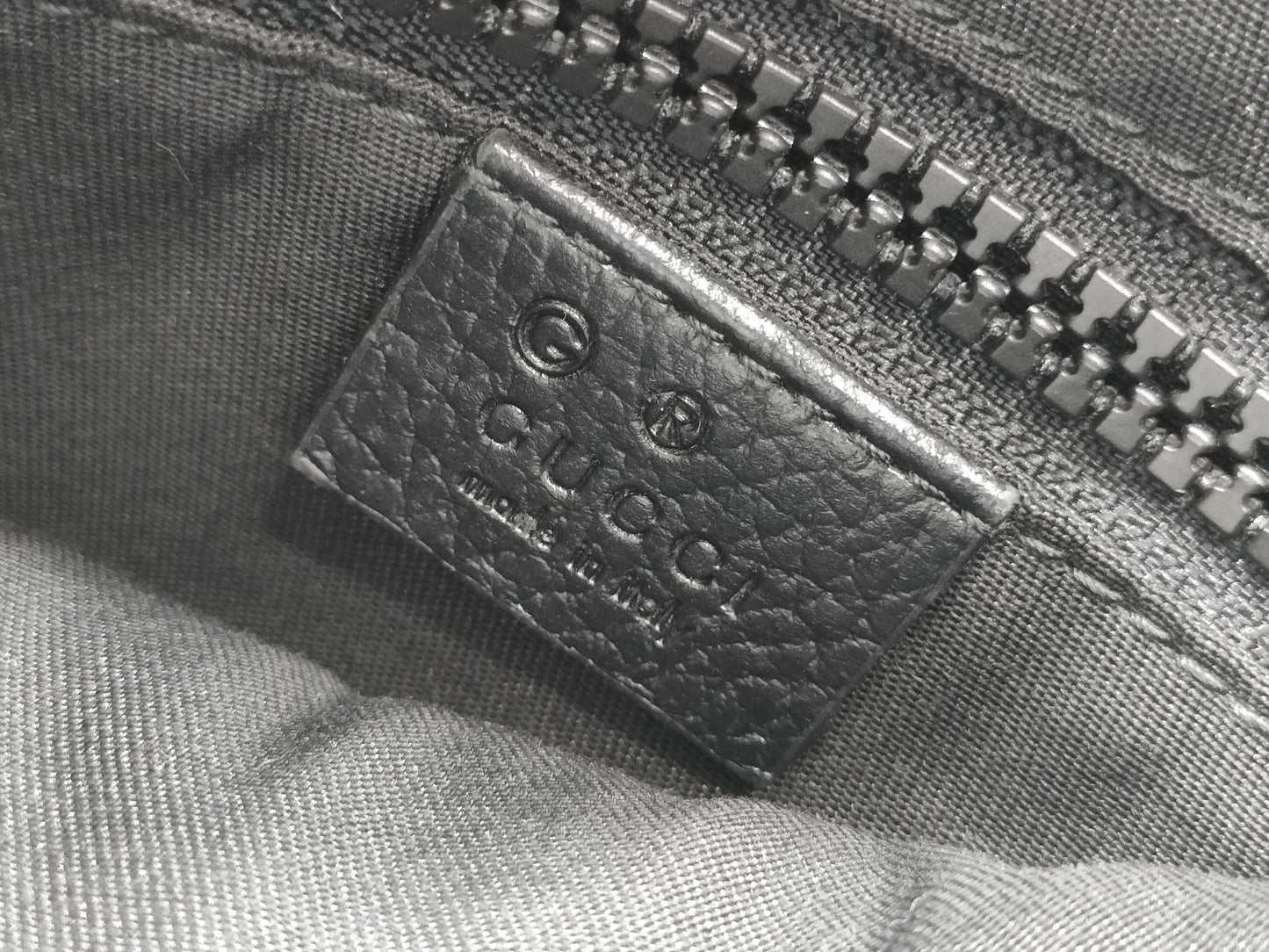 GUCCI GG Nylon/Leather Shoulder Bag 449183