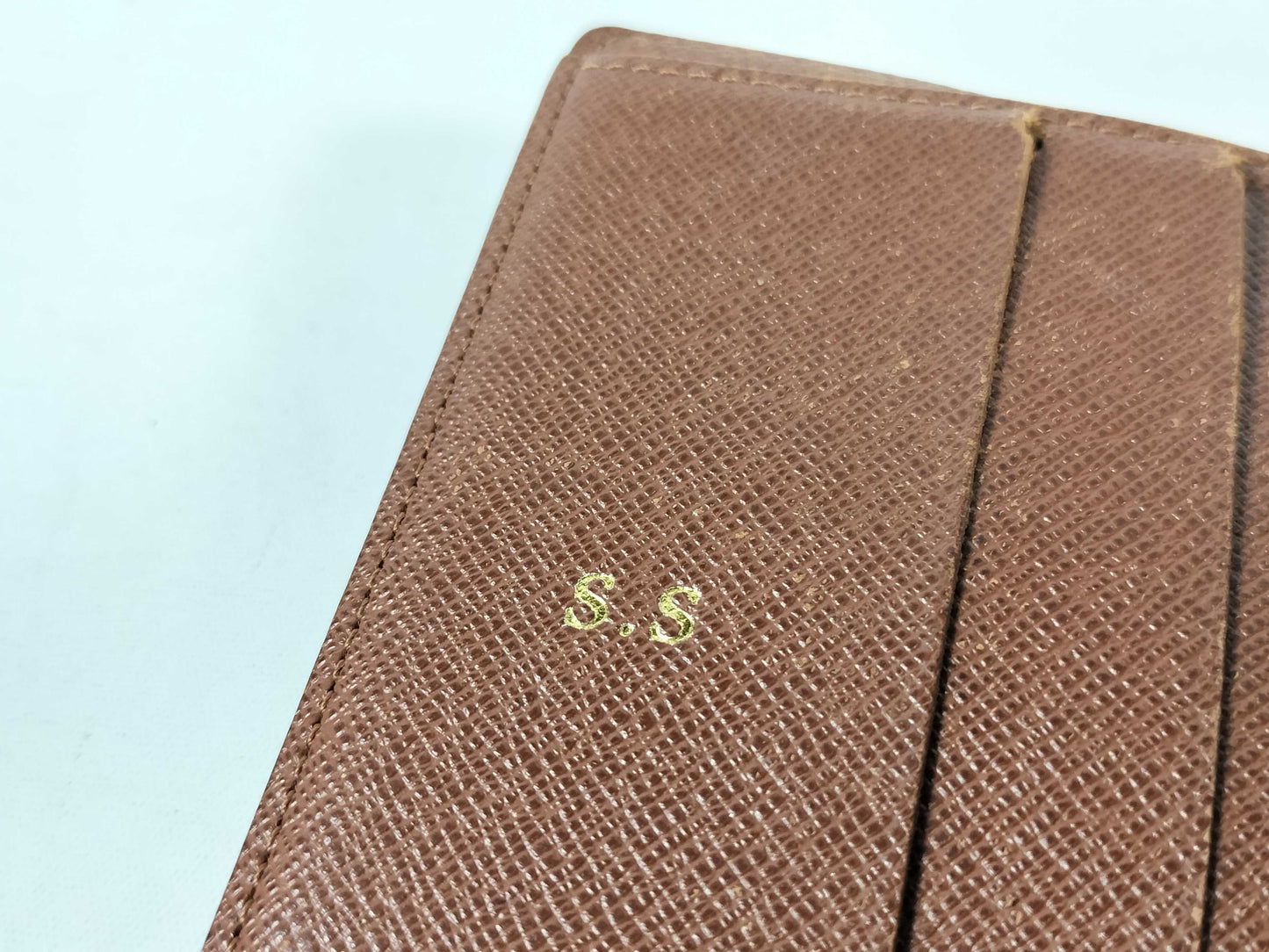 LOUIS VUITTON SP0053 Monogram Louis Vuitton Double Hook Wallet with Initials