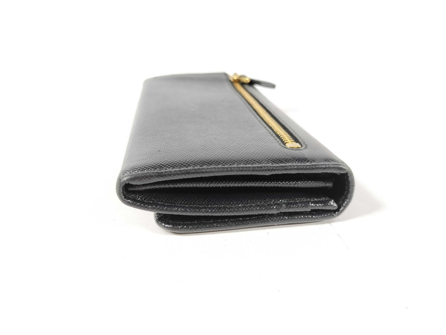 PRADA PRADA Saffiano Triangle Long Wallet Wallet