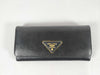 PRADA PRADA Saffiano Triangle Long Wallet Wallet