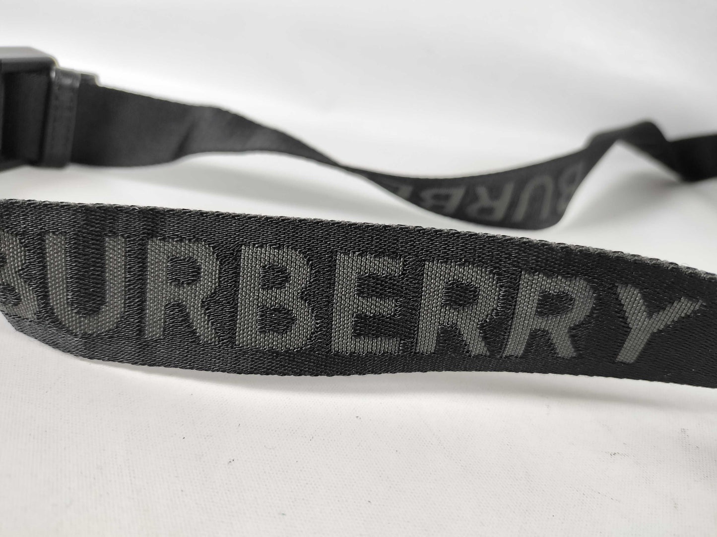 BURBERRY Burberry Nylon Waist Pouch Black Waist Bag