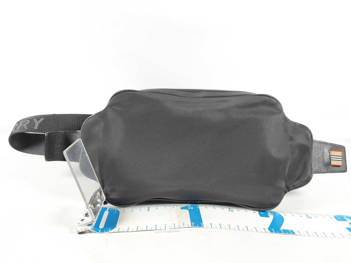 BURBERRY Burberry Nylon Waist Pouch Black Waist Bag