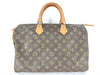 LOUIS VUITTON SA861 Monogram LV Mono Speedy 35 Boston Bag