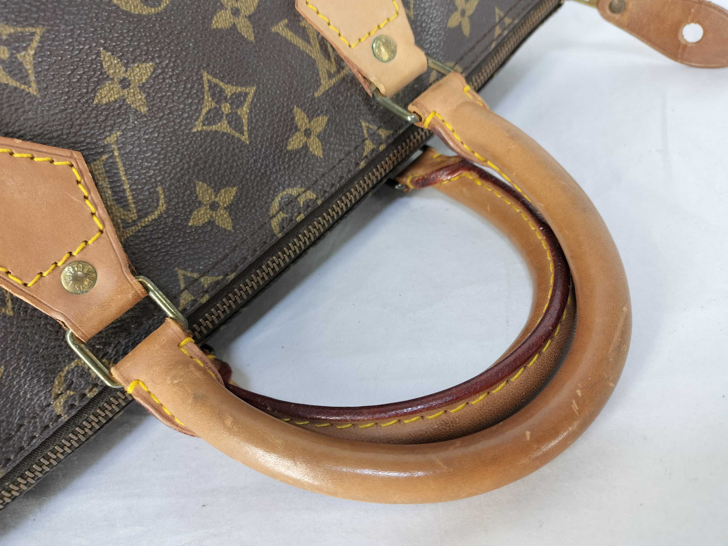 LOUIS VUITTON SA861 Monogram LV Mono Speedy 35 Boston Bag