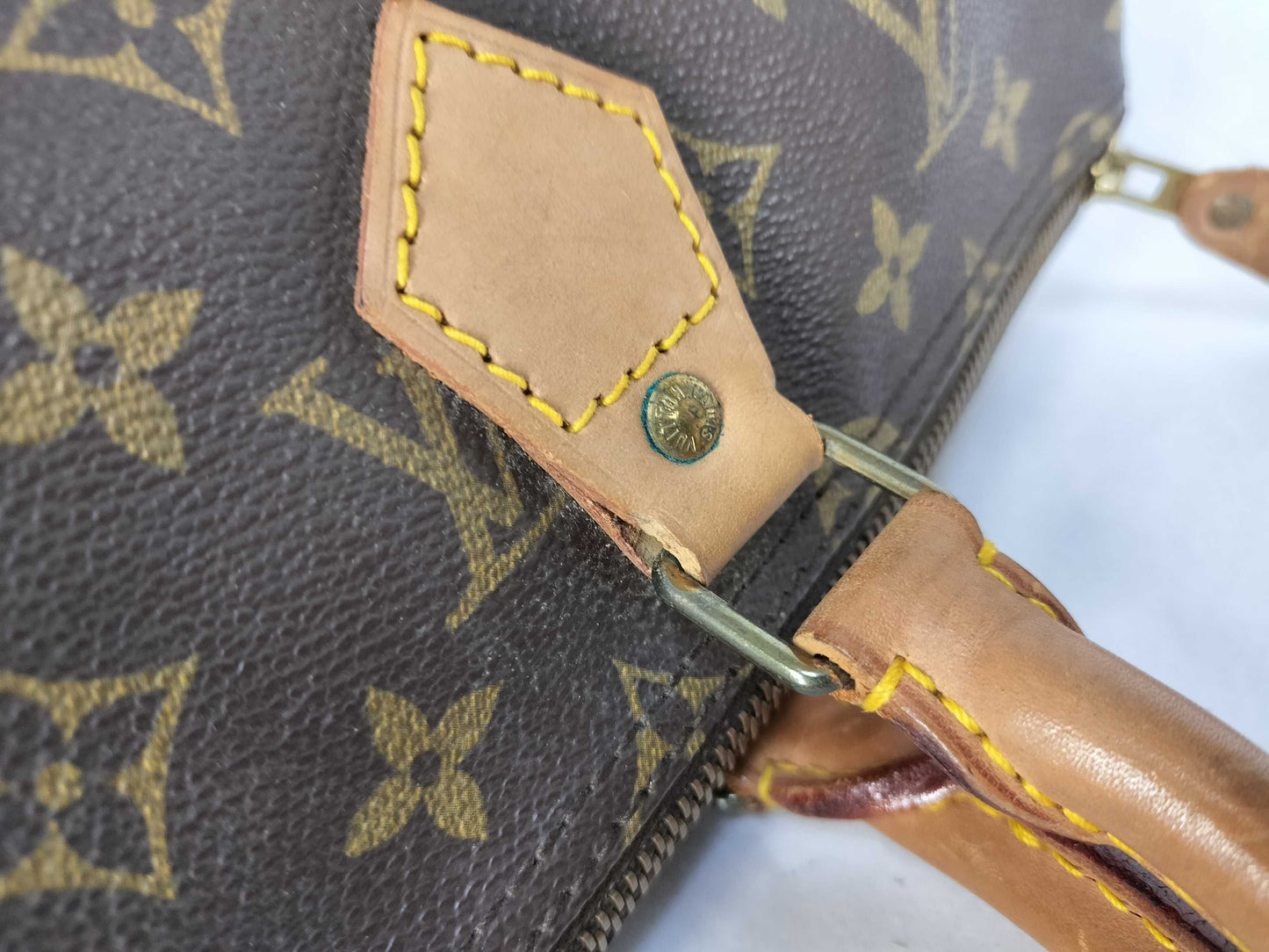 LOUIS VUITTON SA861 Monogram LV Mono Speedy 35 Boston Bag
