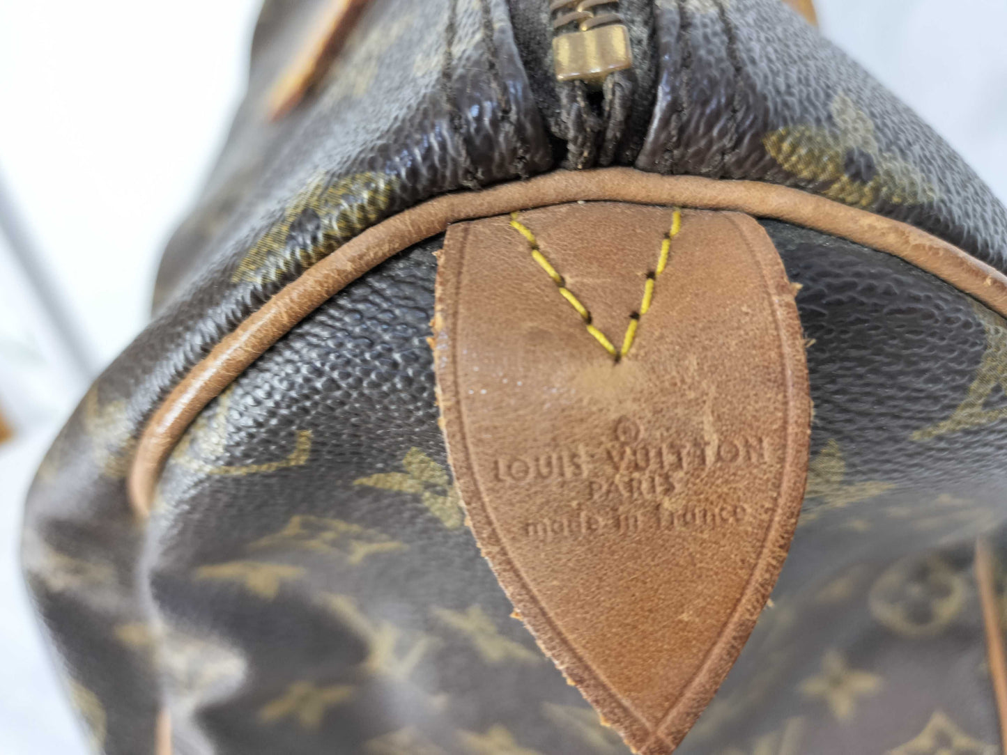 LOUIS VUITTON SA861 Monogram LV Mono Speedy 35 Boston Bag