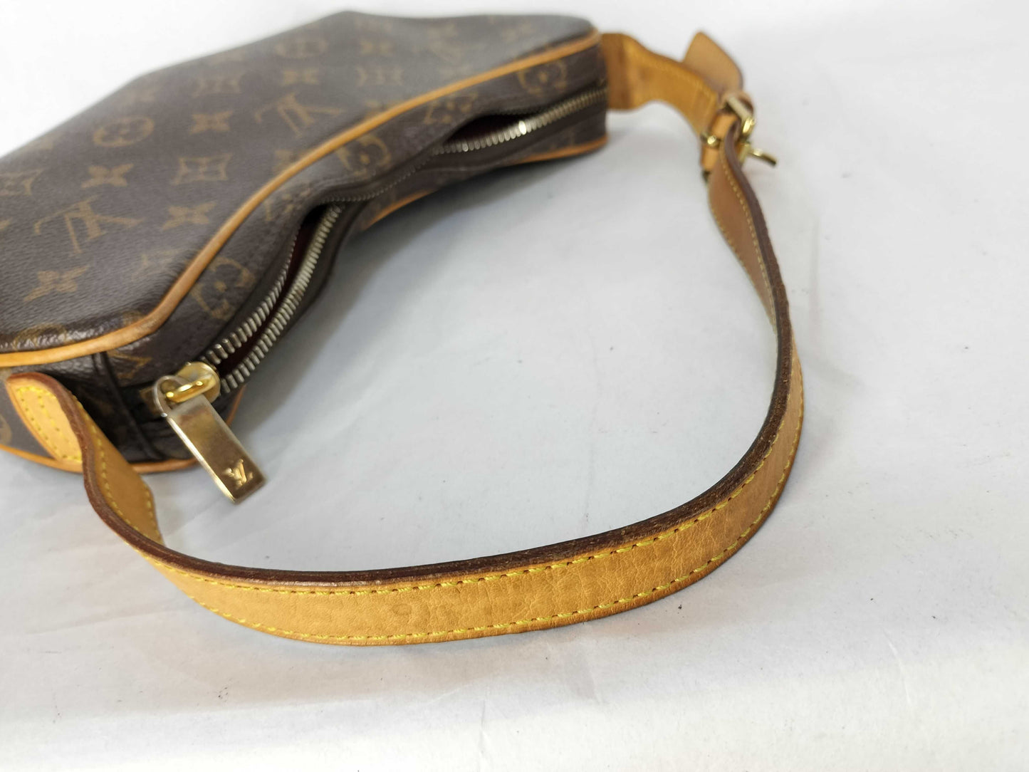 LOUIS VUITTON Unconfirmed Monogram LV Mono Pochette Croissant Handbag