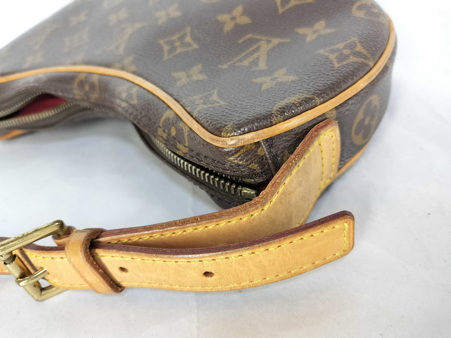 LOUIS VUITTON Unconfirmed Monogram LV Mono Pochette Croissant Handbag
