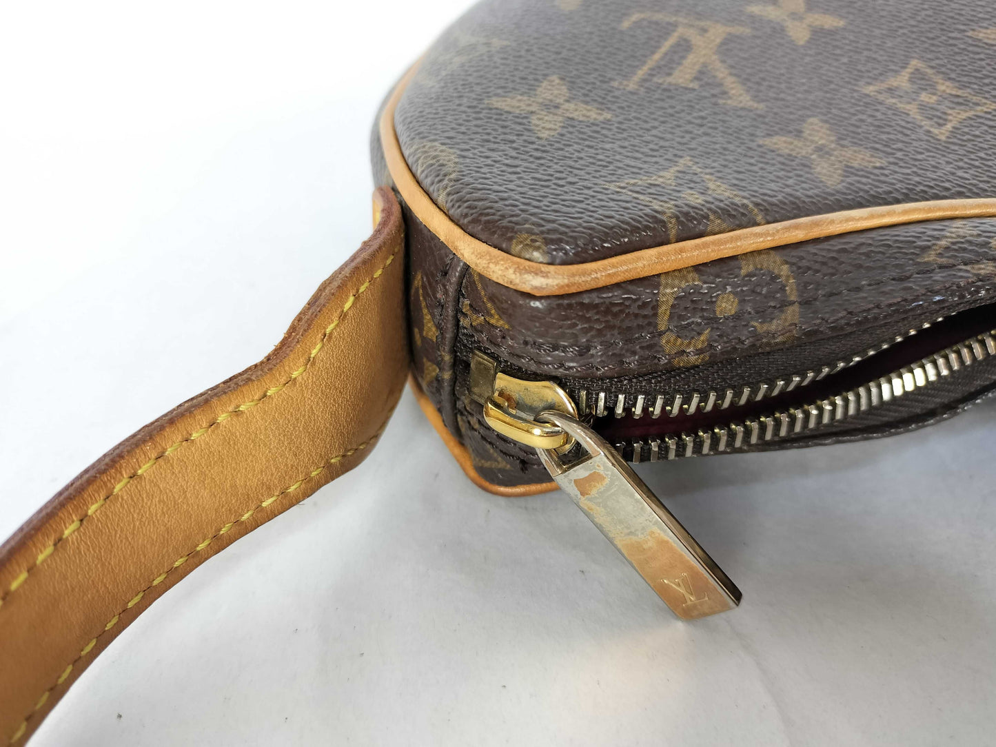 LOUIS VUITTON Unconfirmed Monogram LV Mono Pochette Croissant Handbag