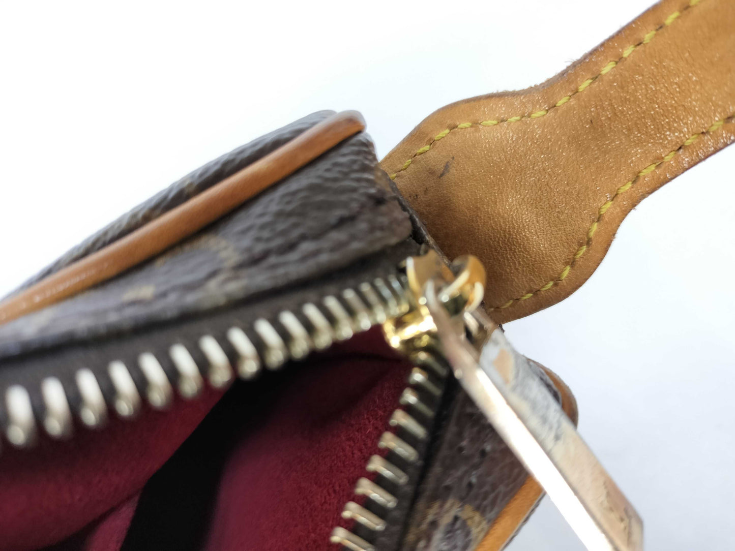 LOUIS VUITTON Unconfirmed Monogram LV Mono Pochette Croissant Handbag