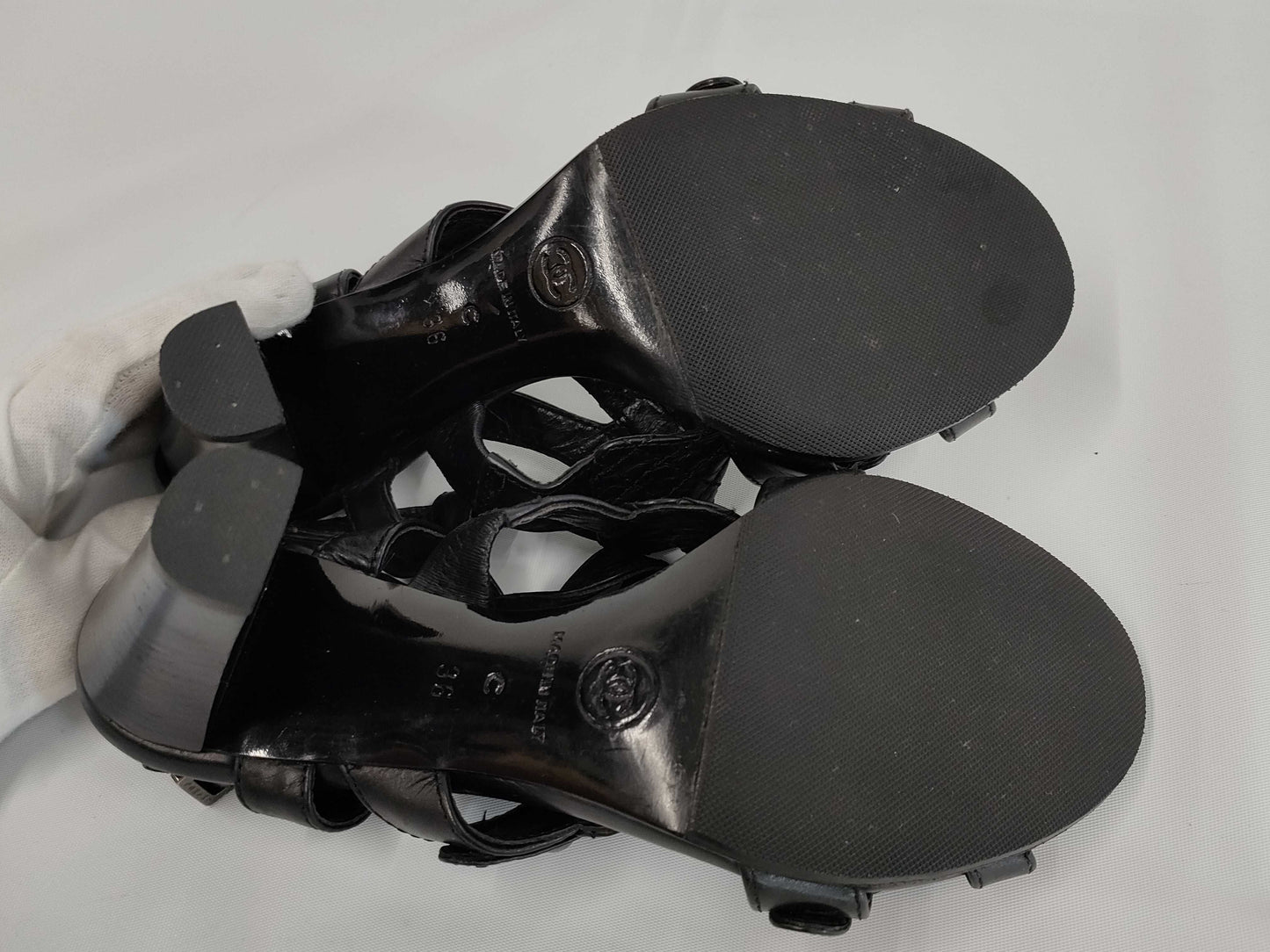 CHANEL Chanel heeled sandals size 36 sandals