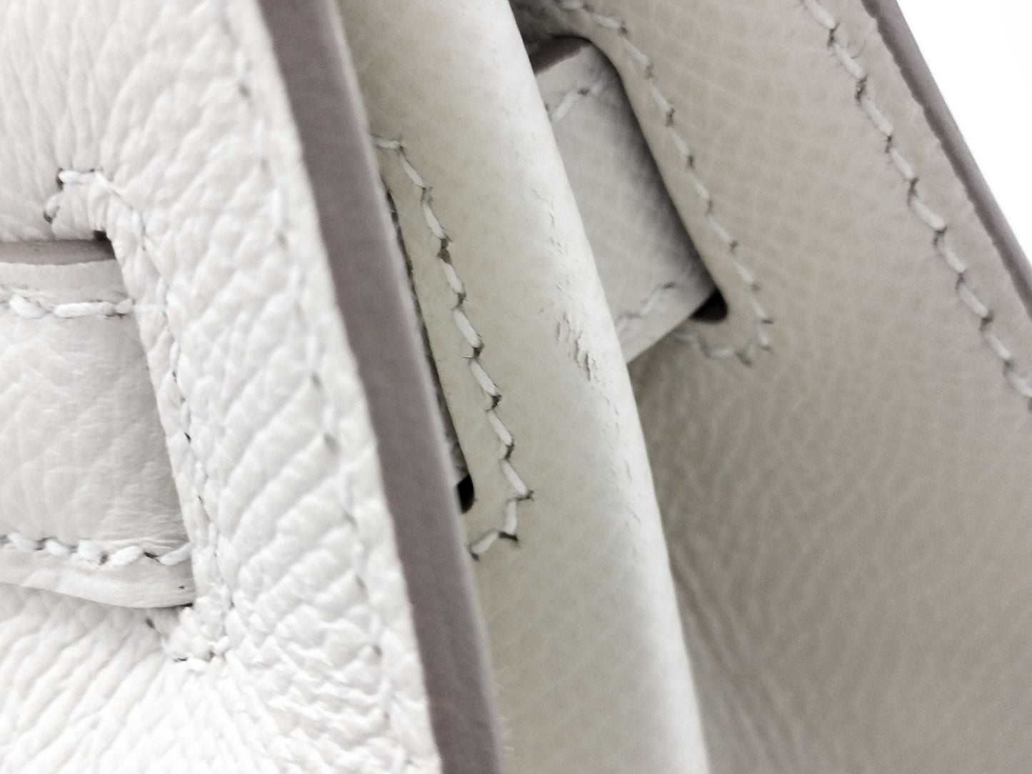 HERMES Kelly 28 Epsom Leather, Clé, Silver Hardware, SV, B Stamp, Handbag