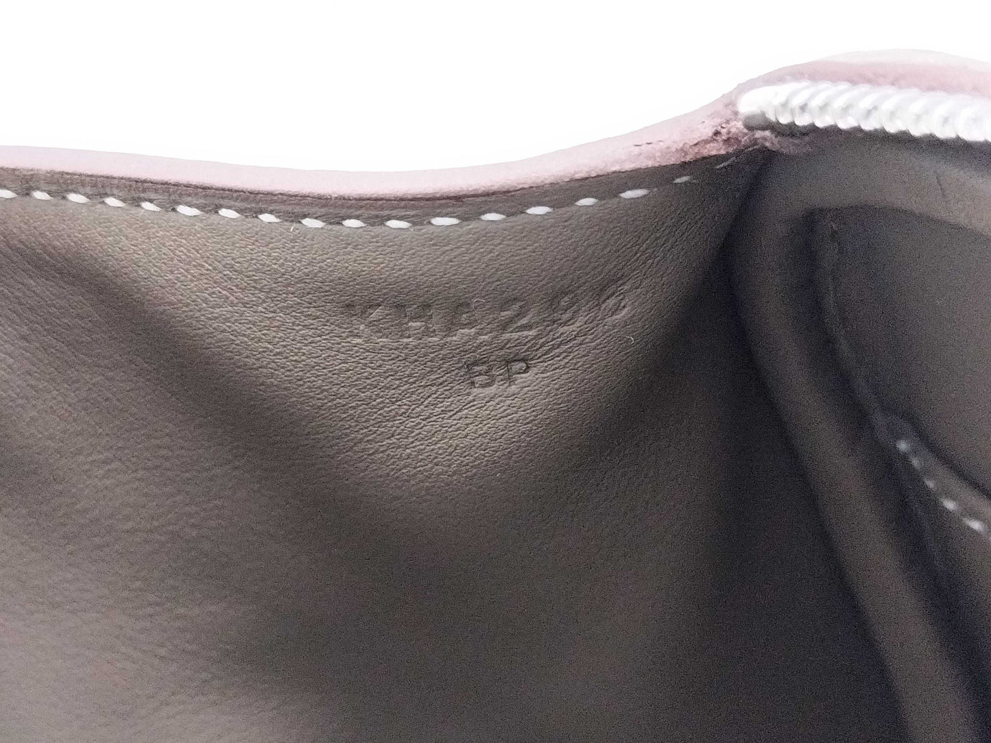 HERMES Lindy Mini Handbag in Taurillon Clemence Etoupe Leather with Silver Hardware and K Stamp