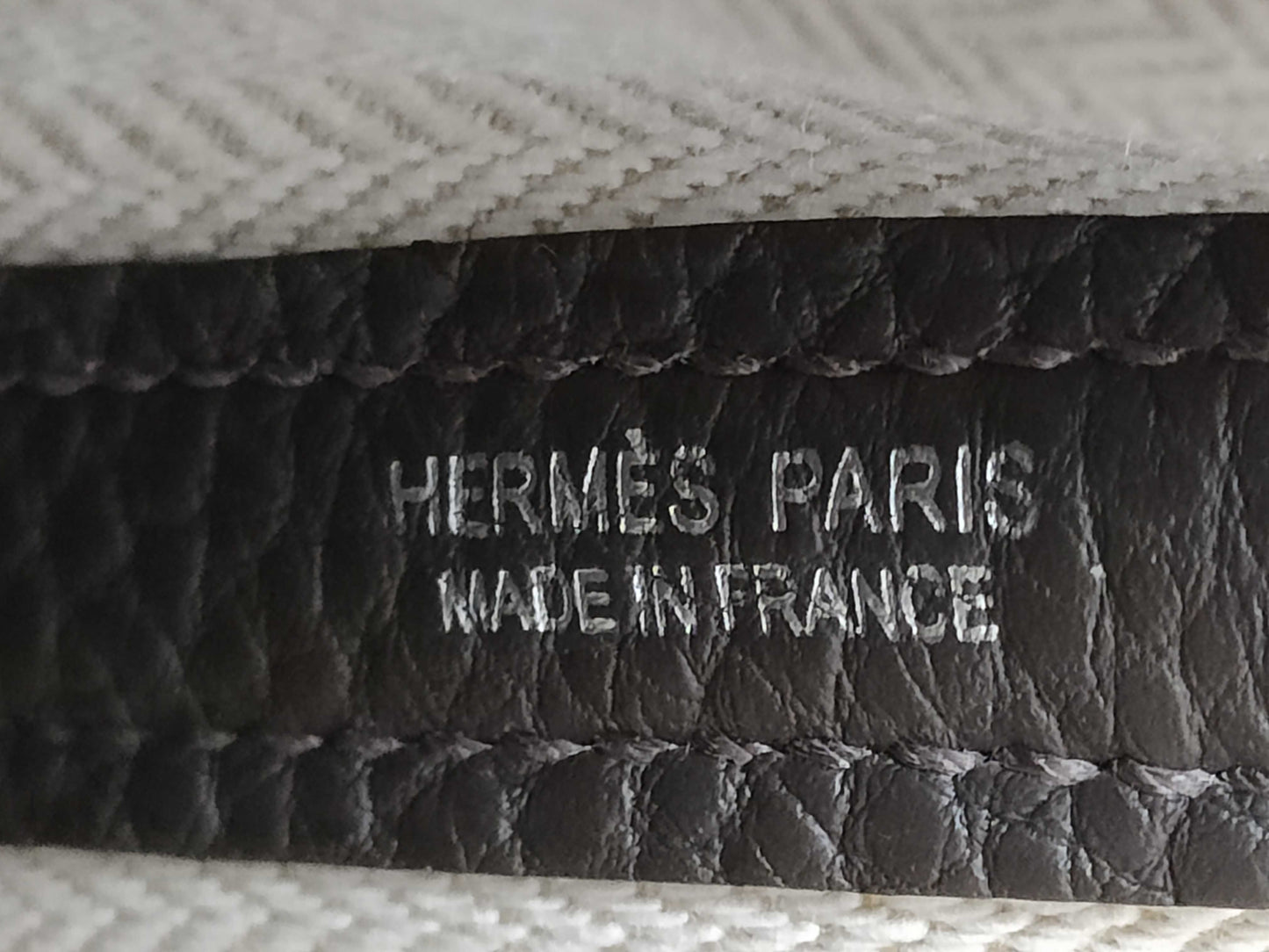 HERMES Neo Garden 23 Garden Party Negonda Ebene W Stamp Handbag