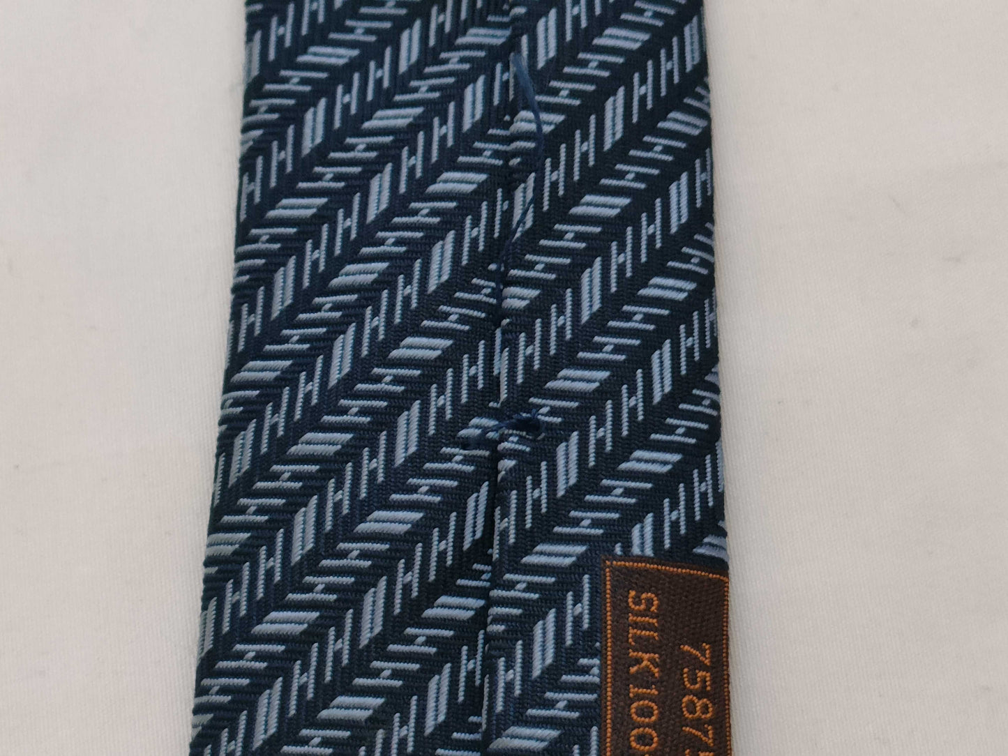 HERMES HERMES tie H pattern stains and fraying Other accessories