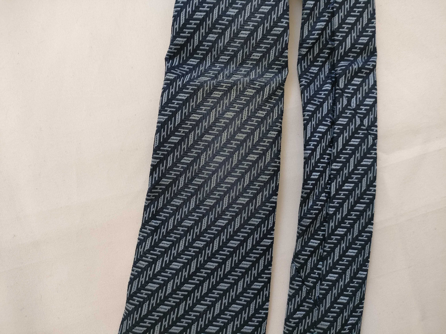 HERMES HERMES tie H pattern stains and fraying Other accessories