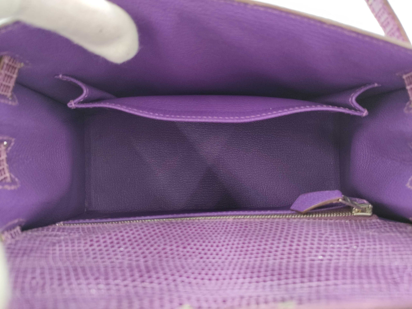 HERMES Kelly Purple Handbag