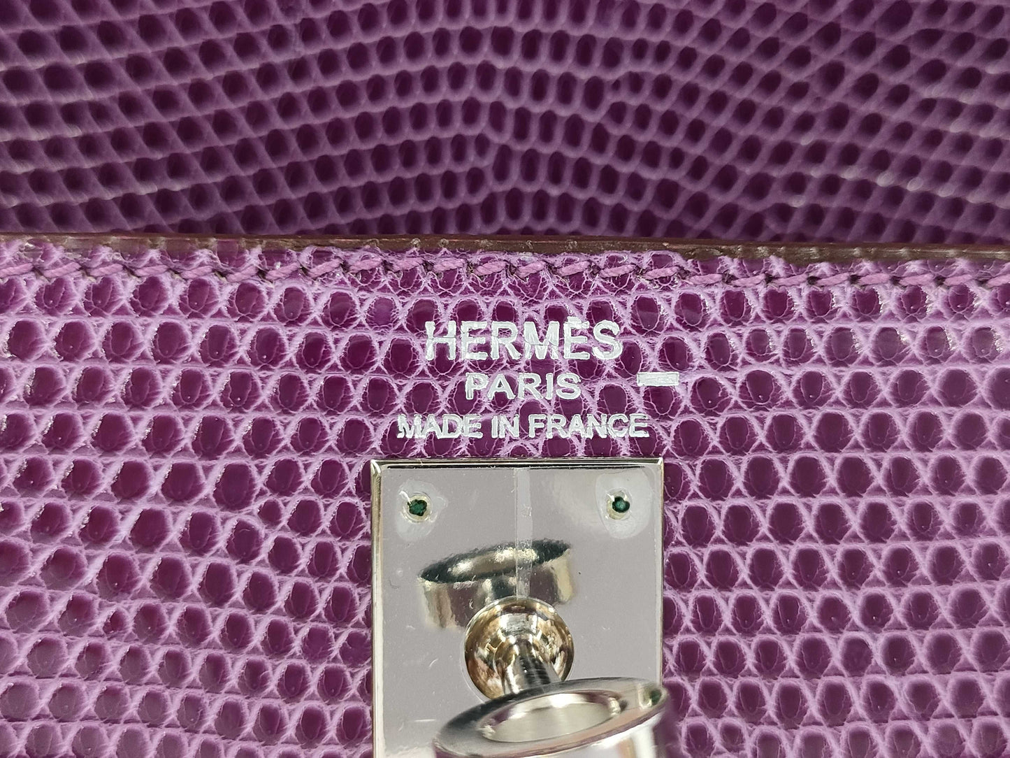 HERMES Kelly Purple Handbag