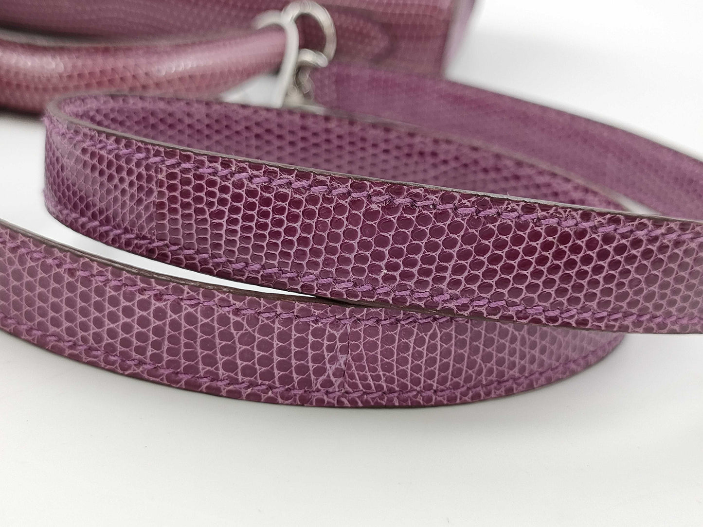 HERMES Kelly Purple Handbag