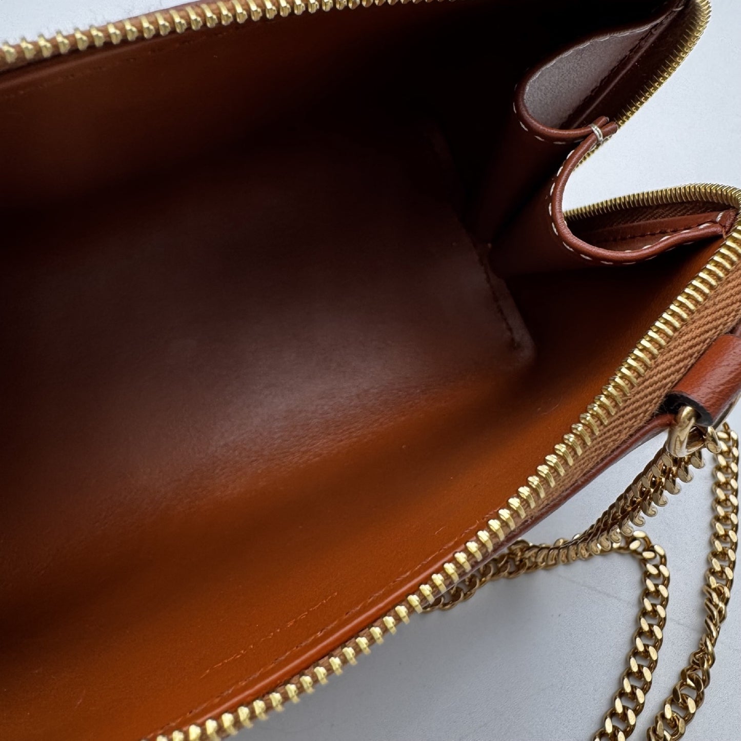 CELINE Clutch Cuir Triomphe Shoulder Bag Model Number: 10E383DR804LU Box, Dust Bag, and Shopper Included