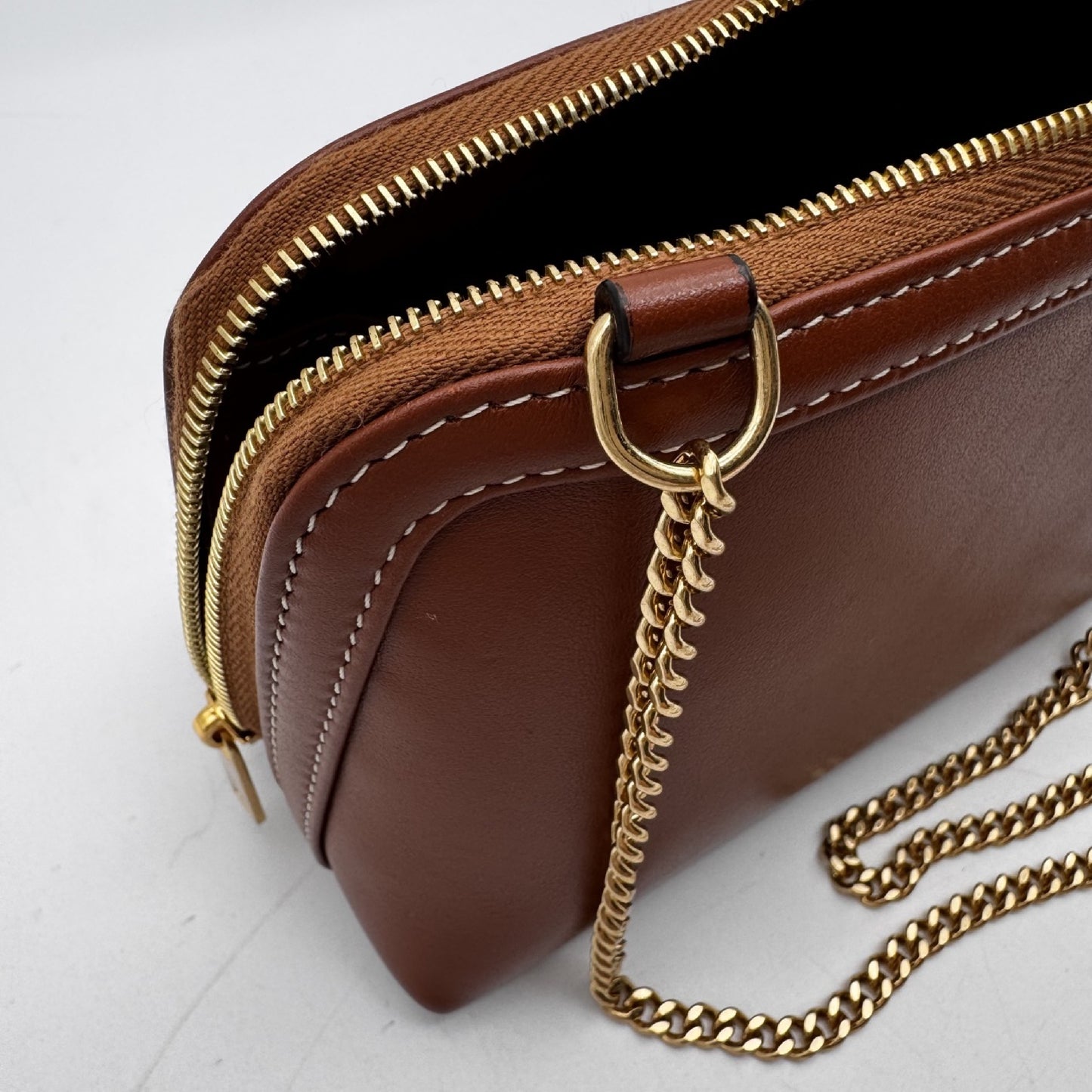 CELINE Clutch Cuir Triomphe Shoulder Bag Model Number: 10E383DR804LU Box, Dust Bag, and Shopper Included