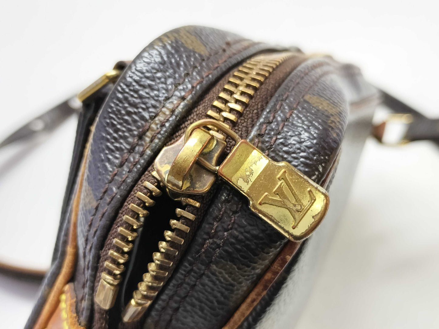 LOUIS VUITTON Monogram Pochette Marly Bandouliere M51828 Brown Shoulder Bag