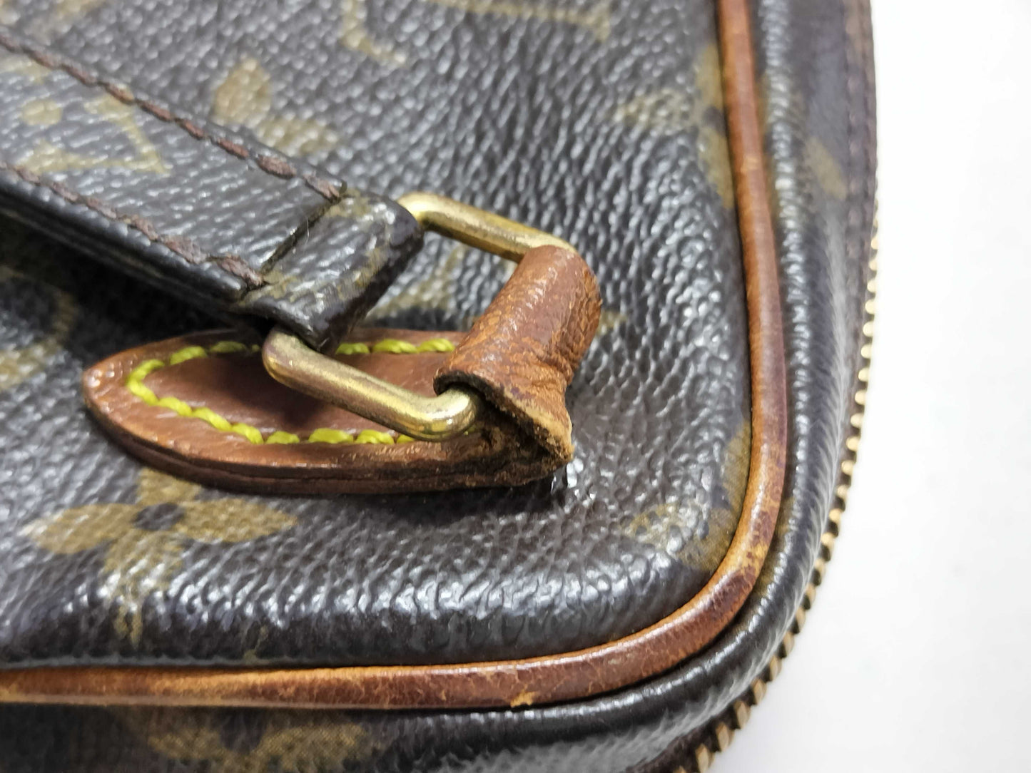 LOUIS VUITTON Monogram Pochette Marly Bandouliere M51828 Brown Shoulder Bag