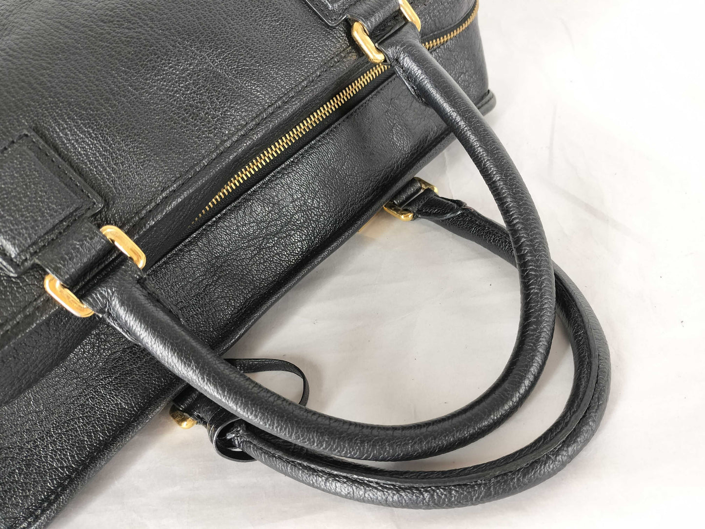 LOEWE Amazona 36 Leather Handbag in Black