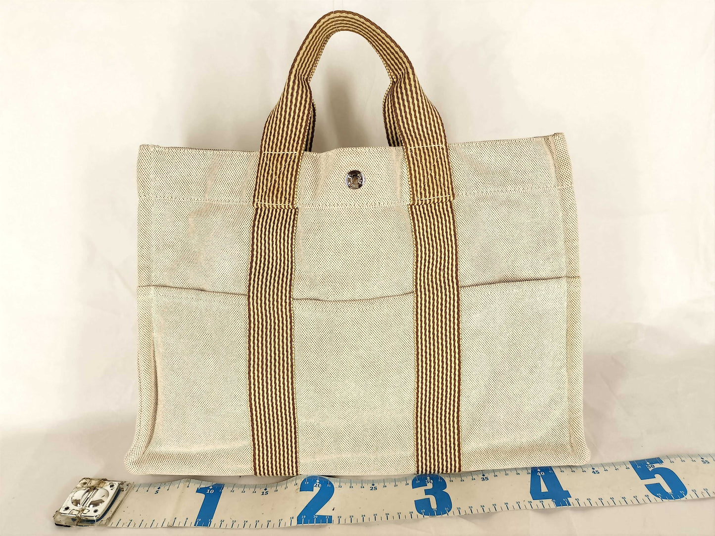 HERMES Foul Tote Hermes New Foul Tote MM Tote Bag Beige