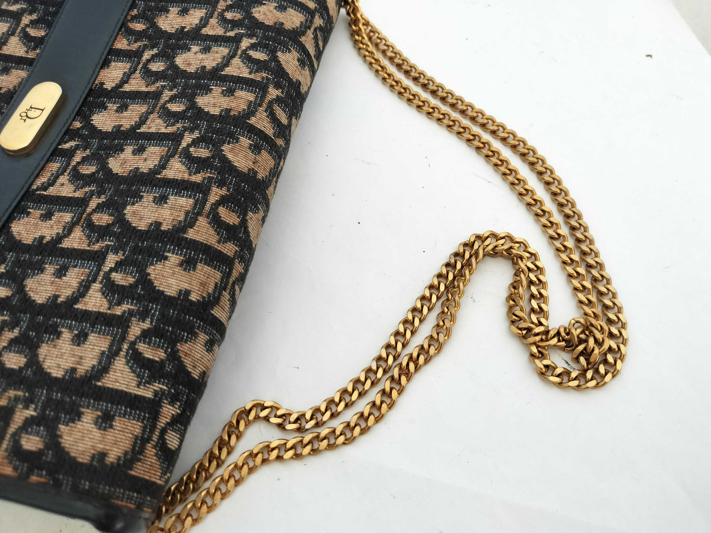 Dior Trotter Vintage Christian Dior Trotter Chain Shoulder Bag
